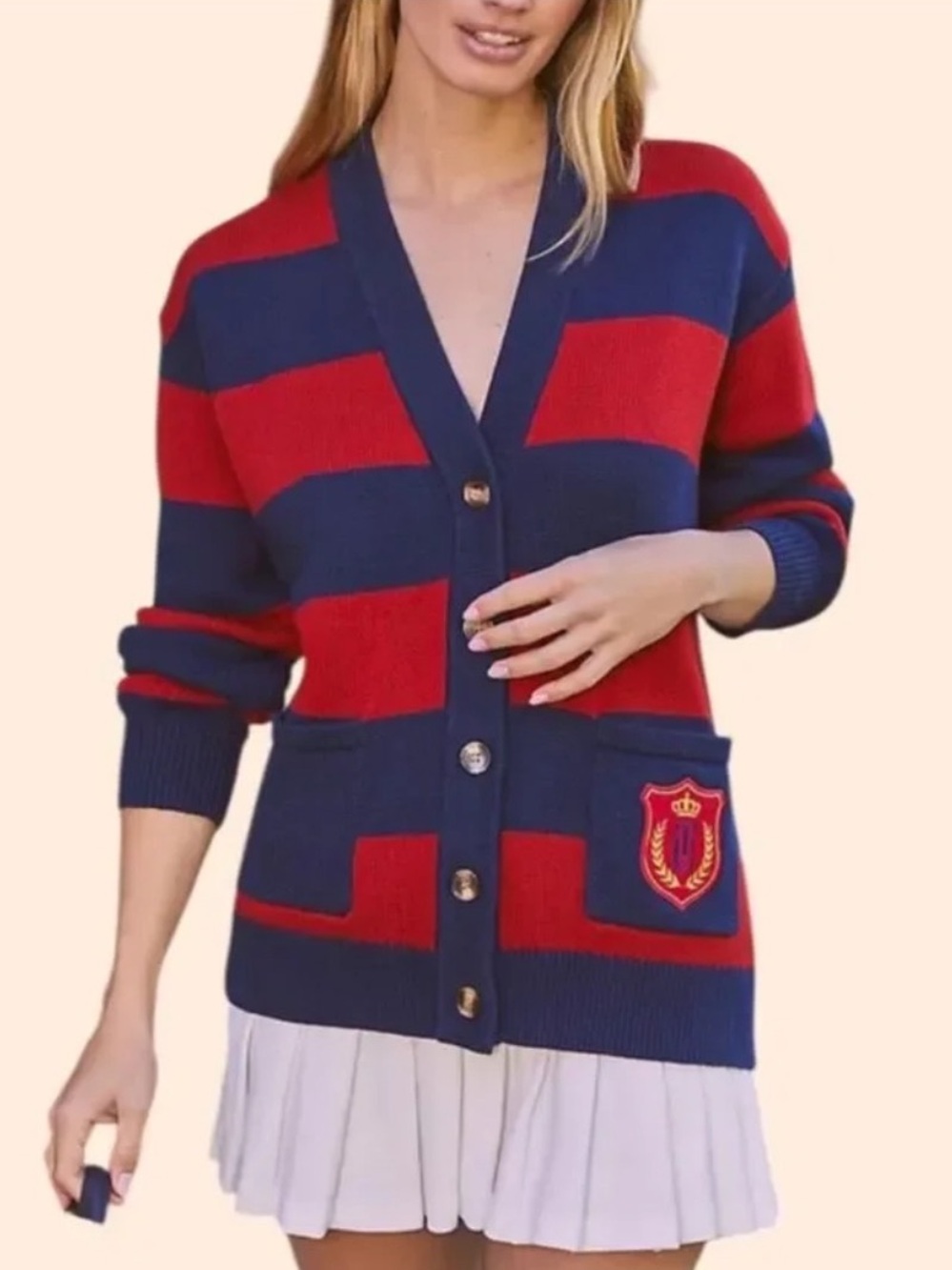 THE UPSIDE Roosevelt Piper knit Size Small oversized Woman's Cardigan Sweater